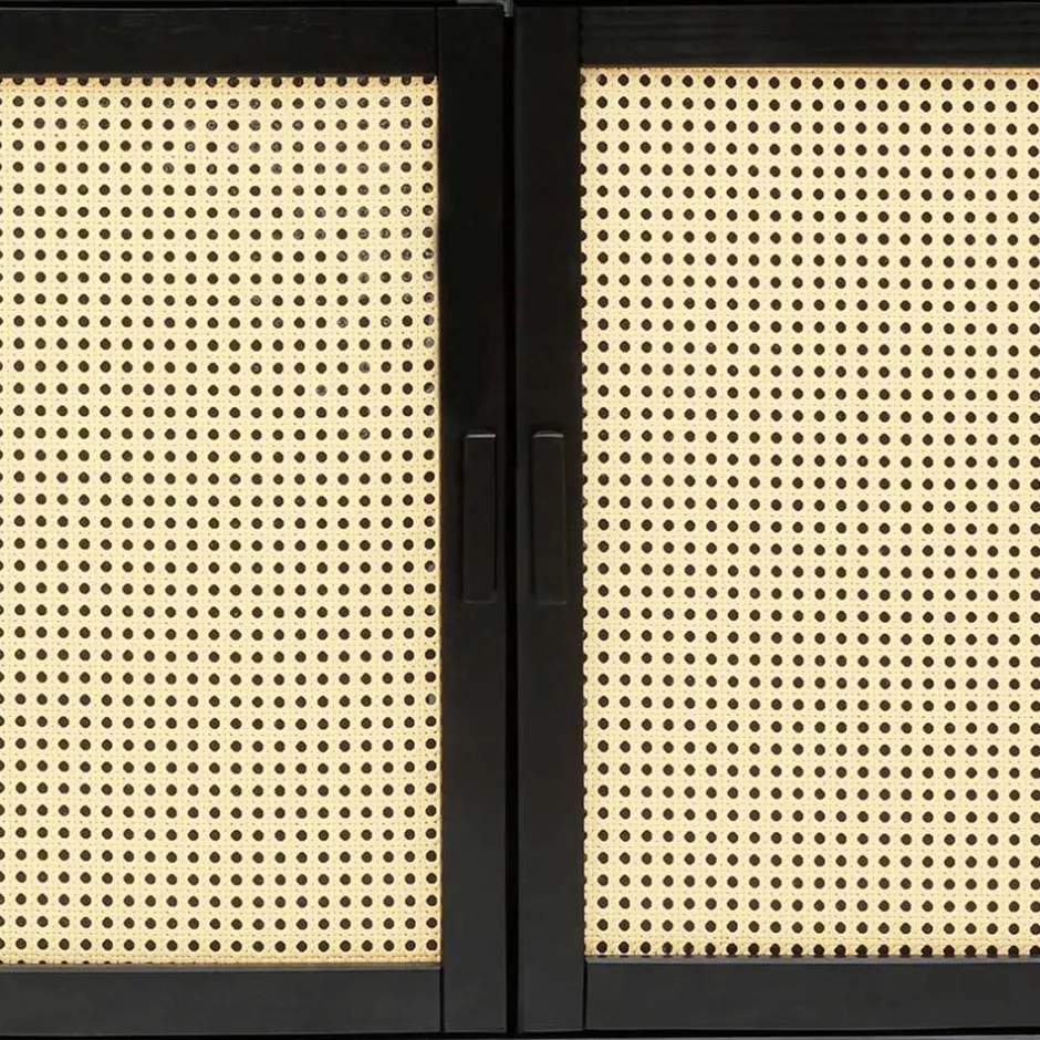 Sideboard in Dunkelbraun mit Wiener Geflecht - Santiana^Wohnen Clearance