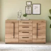 Wohnen Sideboard in Eiche Dekor - Brocus