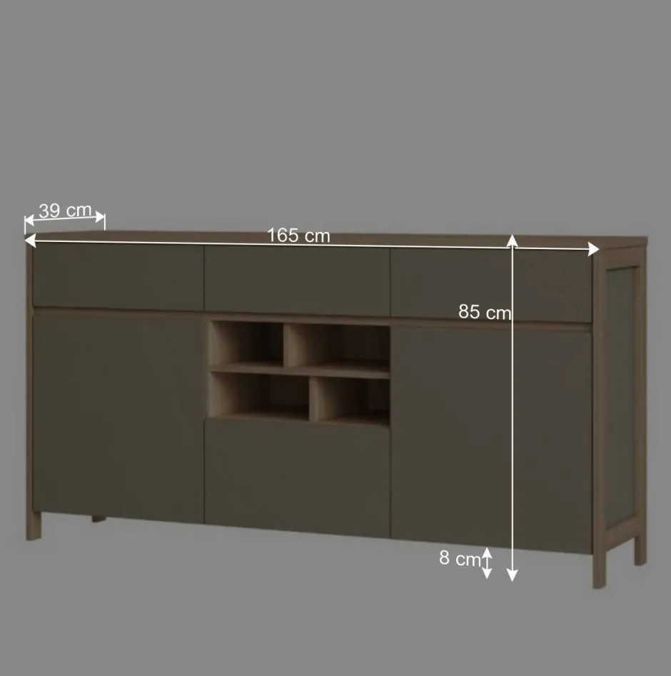 Sideboard in Eukalyptus und Eiche Optik - Promo^Wohnen Hot