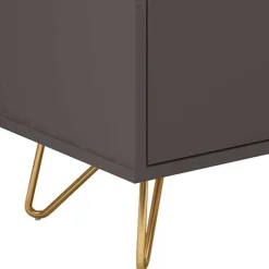 Wohnen Sideboard in Grau & Gold - Tajibo