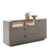Sideboard in Grau mit Wildeiche - Teorina^Wohnen Discount