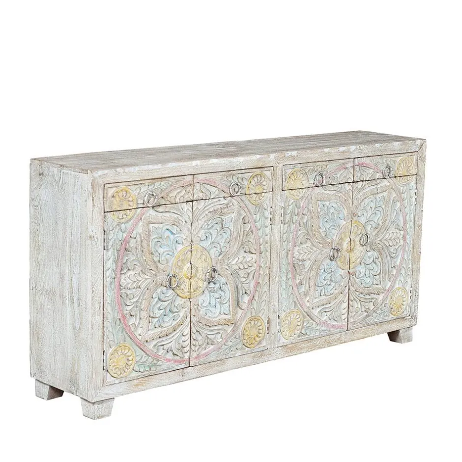 Sideboard in White Wash und Pastellfarben - Cranita^Wohnen Best