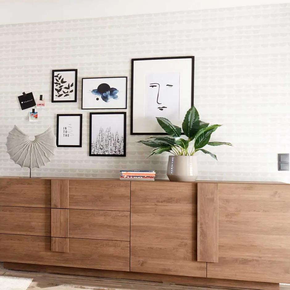 Wohnen Sideboard mit 3 Schubladen & 2 Türen - Basento I