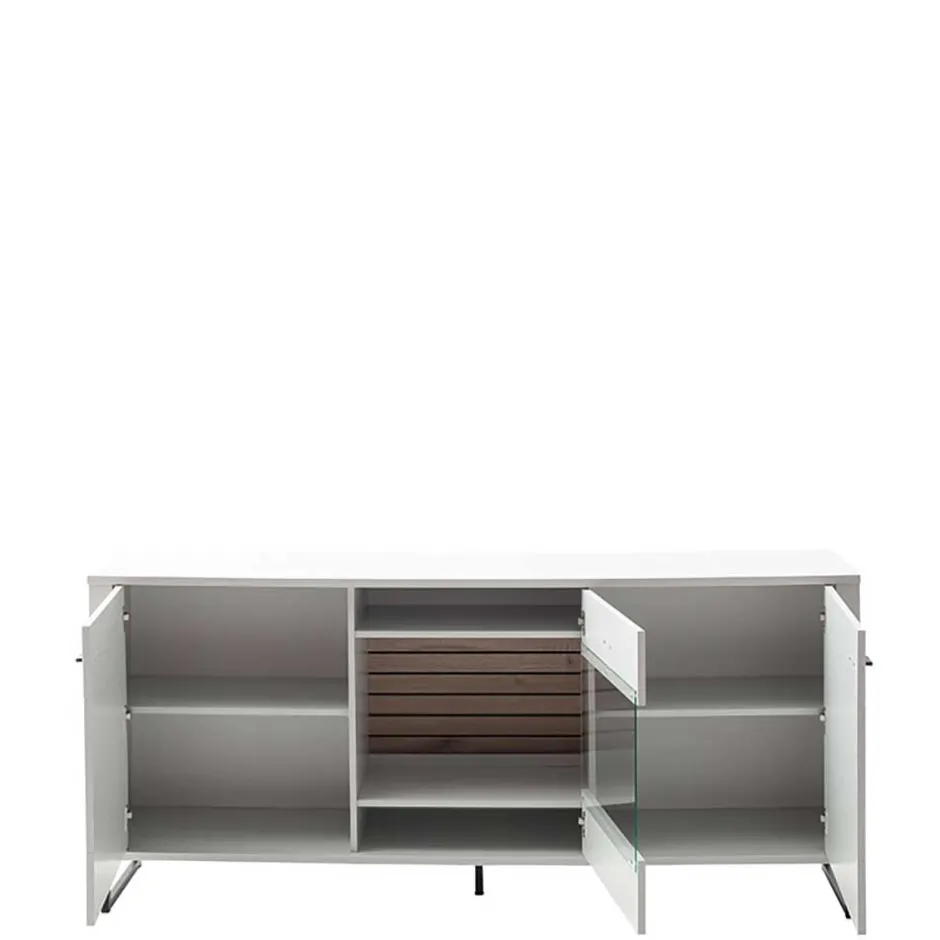 Wohnen Sideboard mit Glaseinsatz modern - Varzino