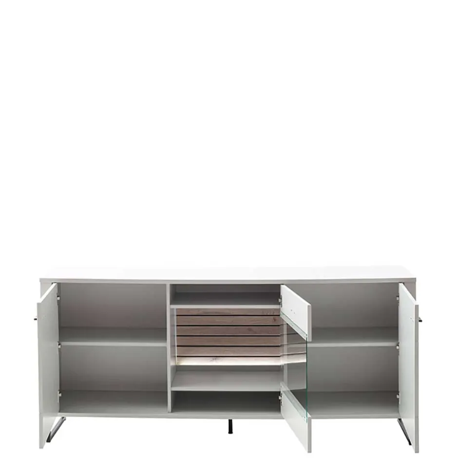 Wohnen Sideboard mit Glaseinsatz modern - Varzino