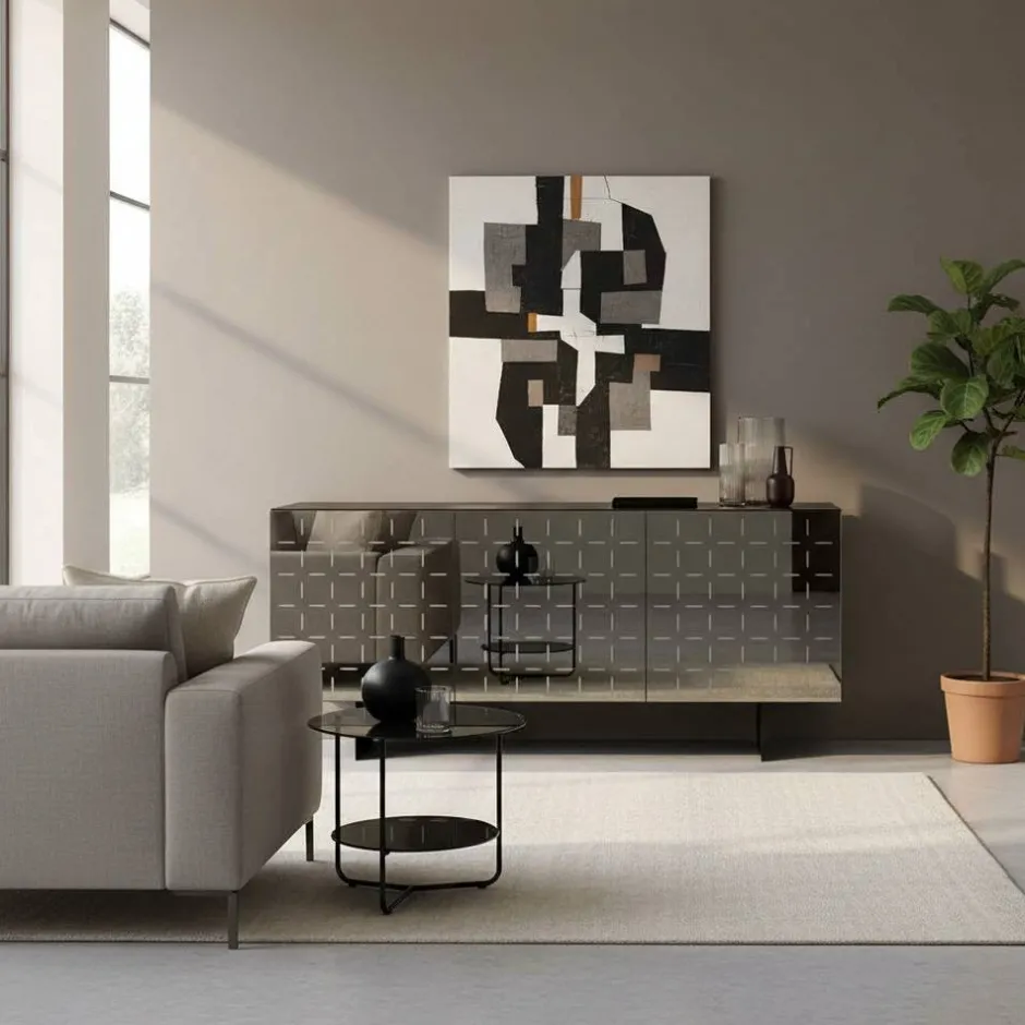 Sideboard mit rauchgrauer Spiegelfront - Garecio^Wohnen Outlet