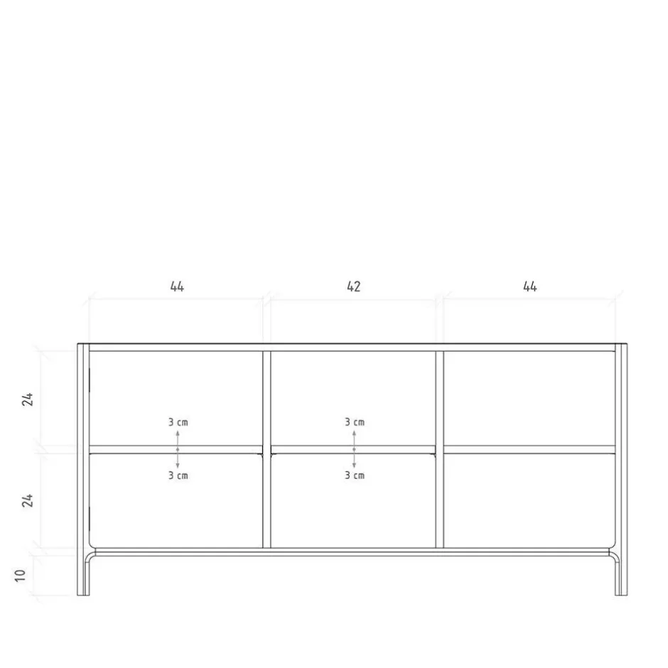 Wohnen Sideboard mit Türen und Fächern - Lana