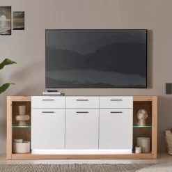 Wohnen Sideboard mit vier offenen Fächern - Adejano