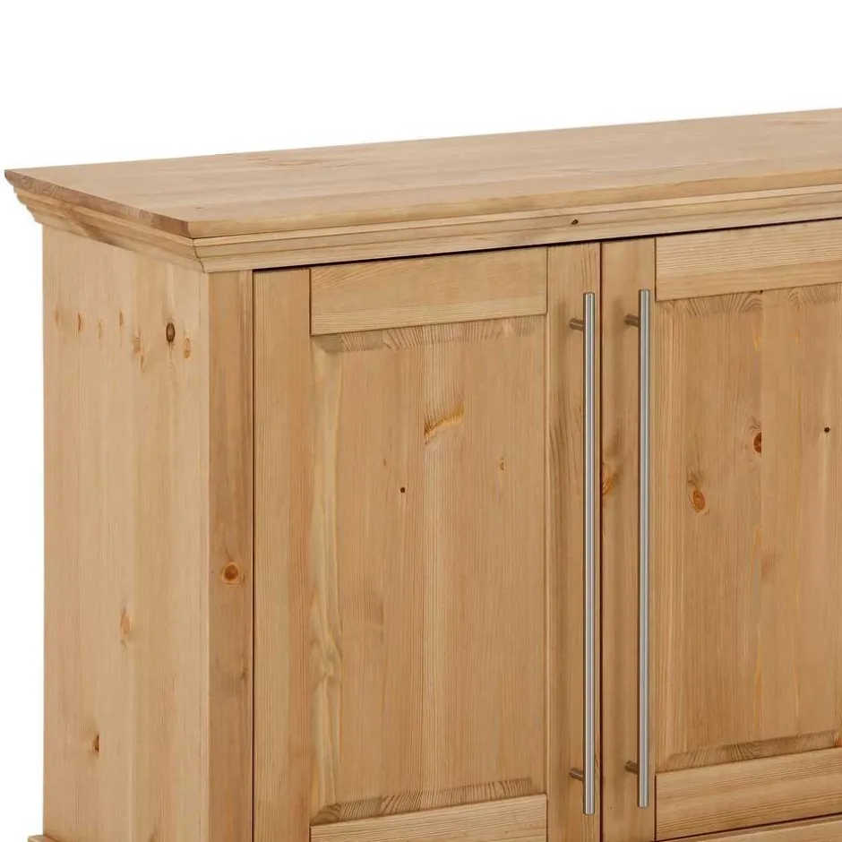 Wohnen Sideboard mit vier Türen aus Kiefer massiv - Noellisa