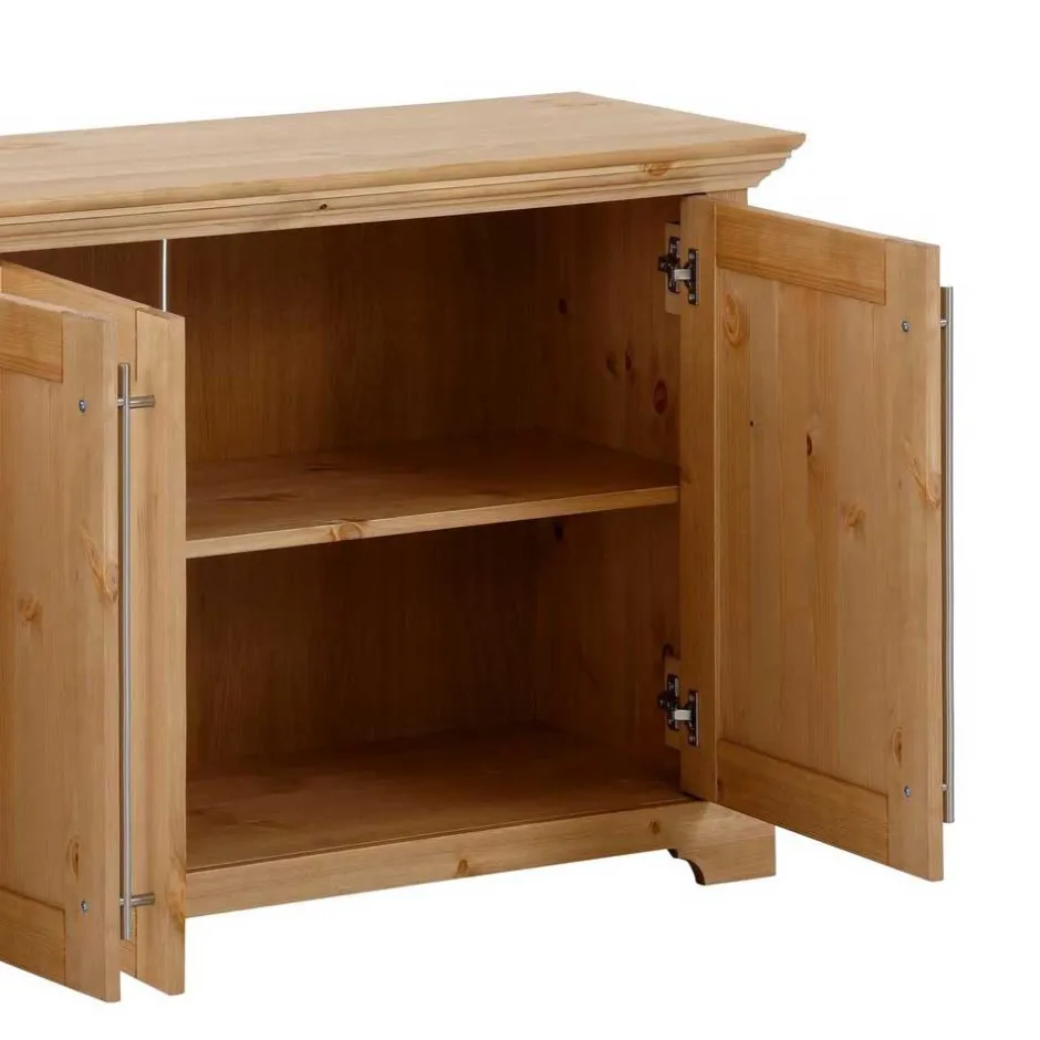 Wohnen Sideboard mit vier Türen aus Kiefer massiv - Noellisa