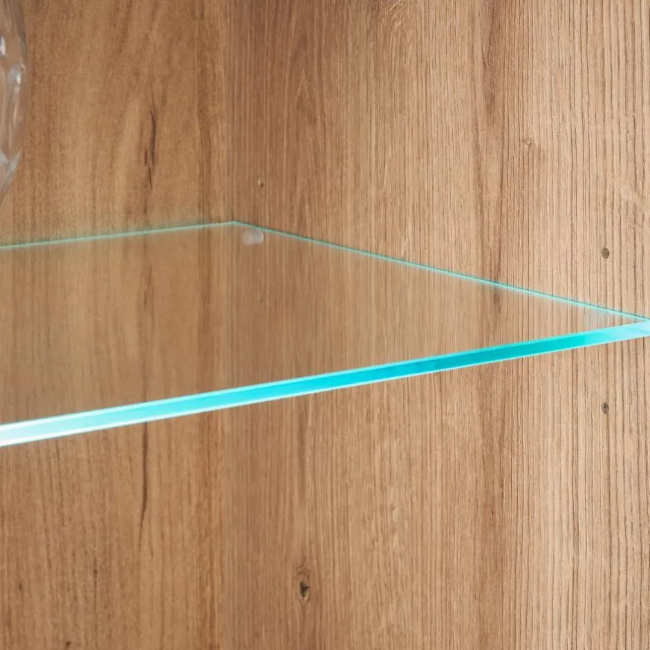 Wohnen Sideboard Vitrine in Eiche Dekor - Brocus