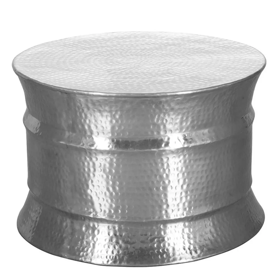 Wohnen Silberfarbener Couchtisch aus Aluminium - Lucaz