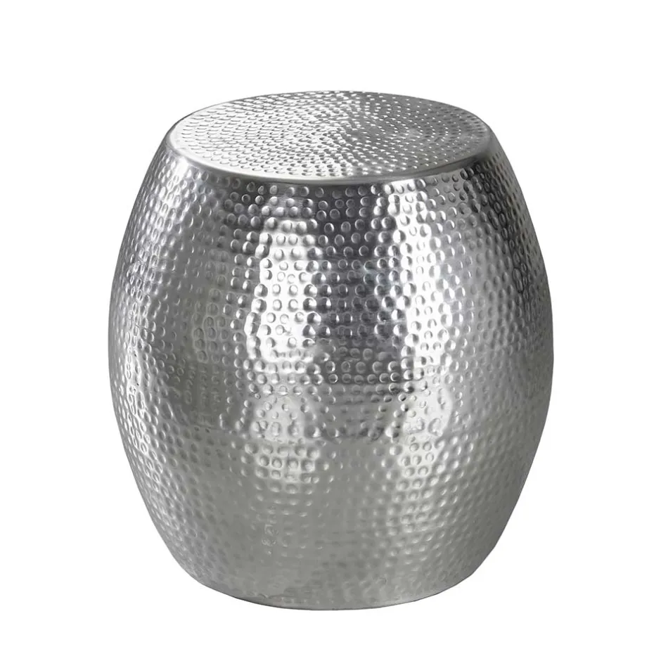 Wohnen Silberner Beitisch aus Aluminium - Moyico