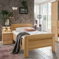 Wohnen Singlebett & Nachtkommode Kombi Set - Emdsiva (zweiteilig)