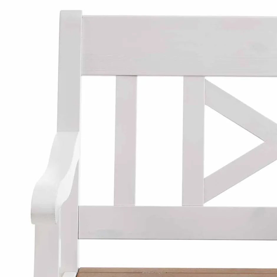 Sitzbank Barlad in Weiß Bernsteinfarben^Wohnen Hot