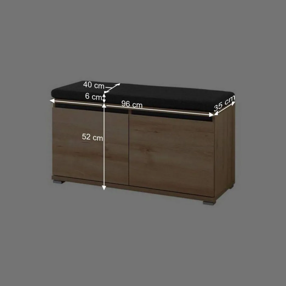 Sitzbank für Schuhe Curelino in Buche Dekor^Wohnen Discount