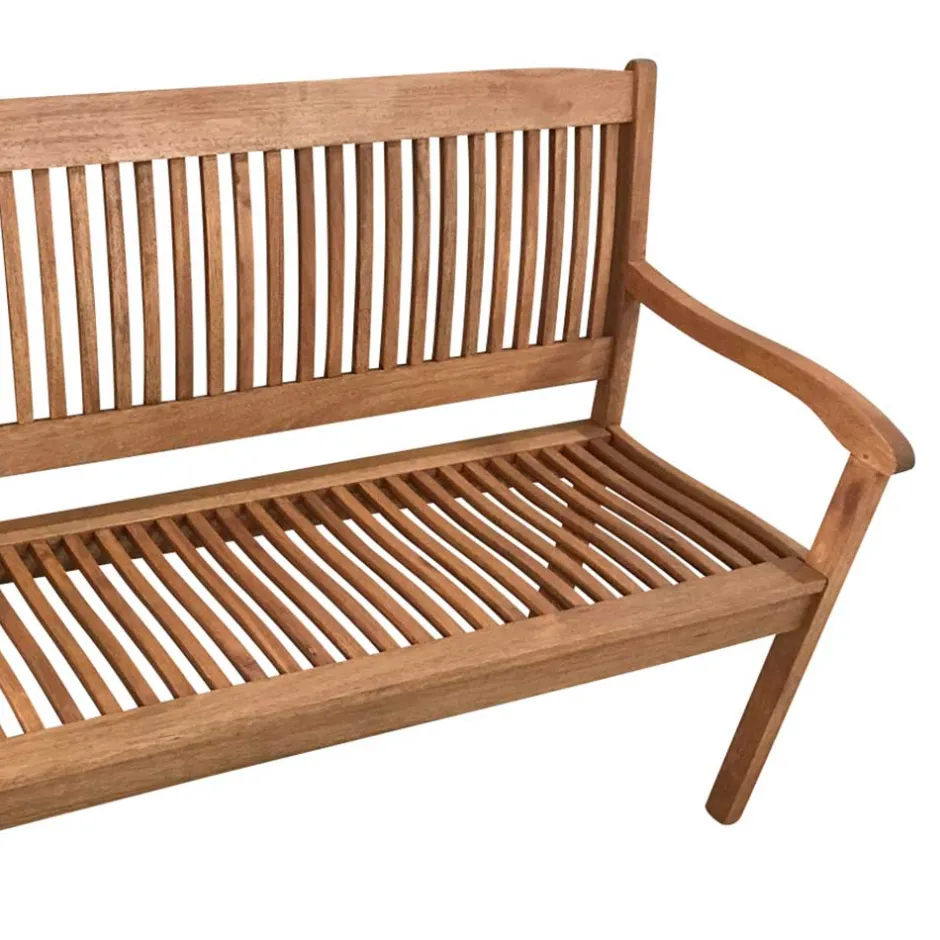 Wohnen 3-Sitzer Gartenbank Leggera aus Akazie massiv