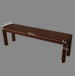 Wohnen 3-Sitzer Gartenbank Tamyno aus Holz geölt