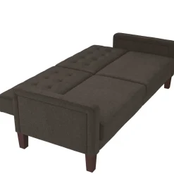 Wohnen 3-Sitzer Schlafsofa in Grau - Memton