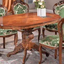 Sitzgruppe im Barockstil Magari mit 5 Polsterstühlen (sechsteilig)^Wohnen Clearance