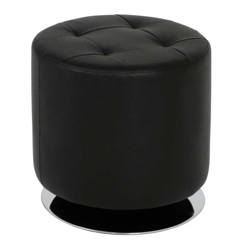 Wohnen Sitzhocker Sabeth in Schwarz