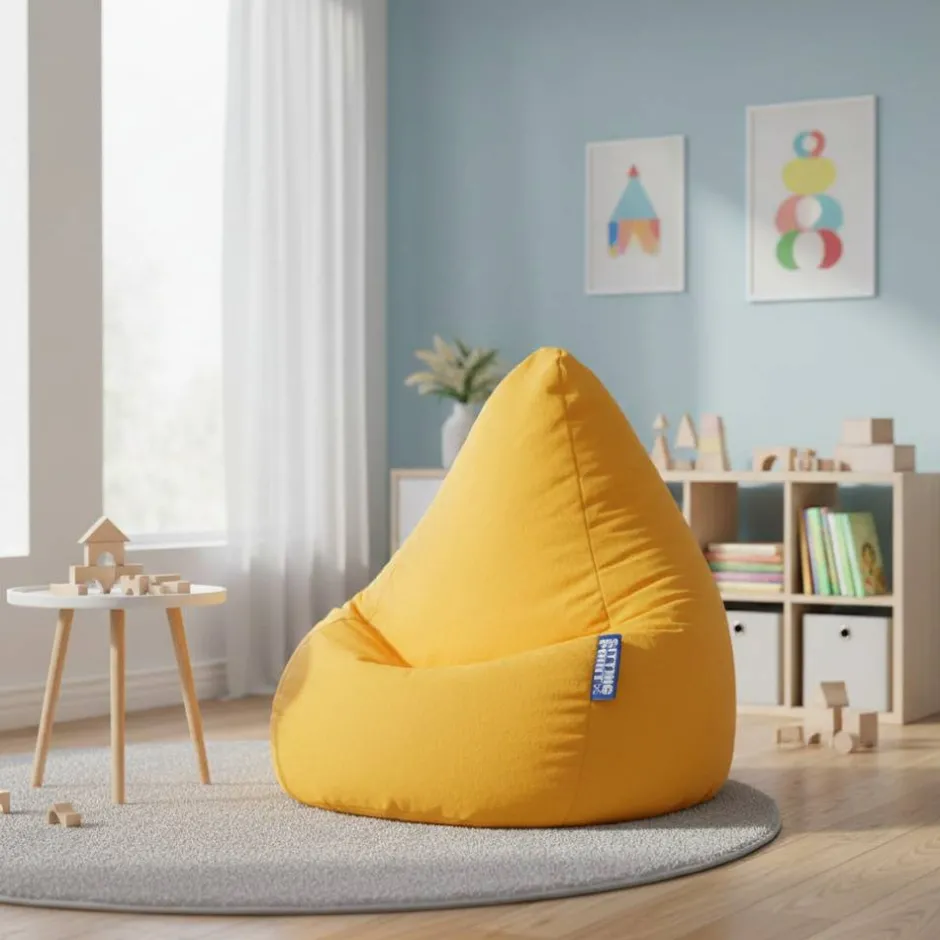 Kinder Wohnen Sitzsack Matilde in Gelb