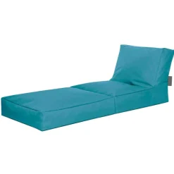Wohnen Sitzsack Sessel Relaxliege 2in1 in Petrol - Thea