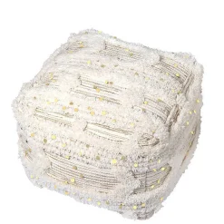 Wohnen Sitzwürfel in Cremeweiß - Jaitur