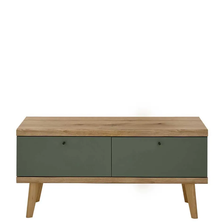 Skandi Anbauwand-Möbel in Graugrün - Oliva (vierteilig)^Wohnen Outlet