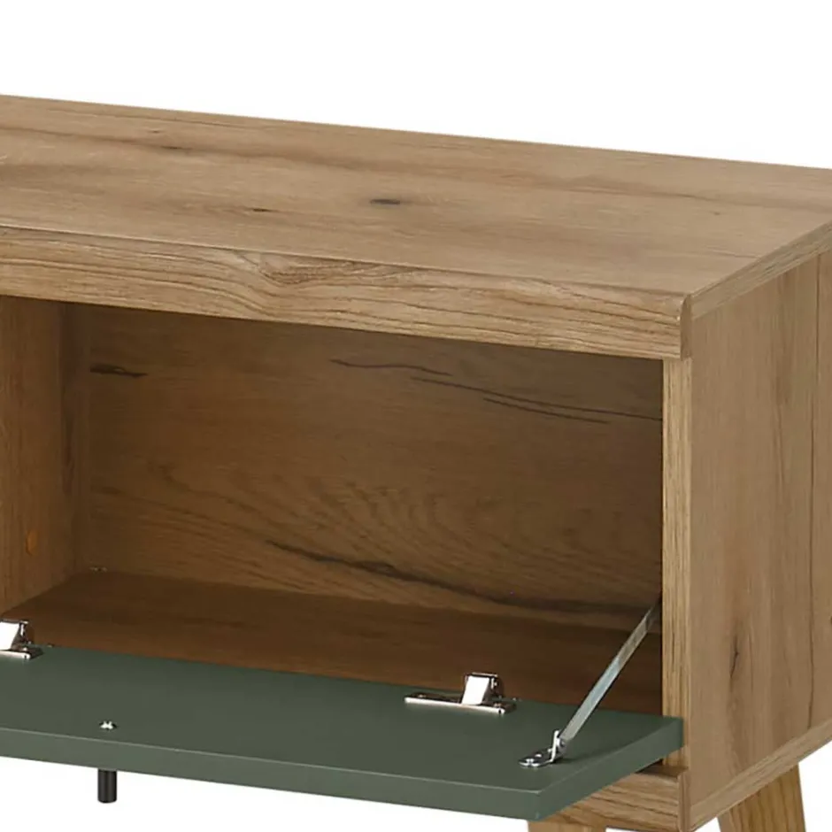 Skandi Anbauwand-Möbel in Graugrün - Oliva (vierteilig)^Wohnen Outlet