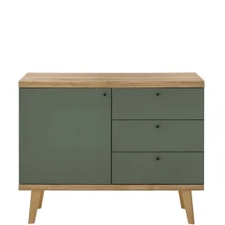 Skandi Anbauwand-Möbel in Graugrün - Oliva (vierteilig)^Wohnen Outlet