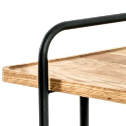 Wohnen Skandi Anstelltisch mit Holzplatte Eiche - Noele