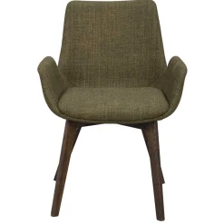 Wohnen Skandi Armlehnenstühle in Dunkelgrün - Car (2er Set)