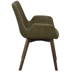 Wohnen Skandi Armlehnenstühle in Dunkelgrün - Car (2er Set)