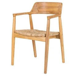 Wohnen Skandi Armlehnenstuhl aus Sungkai Holz - Tilli (2er Set)