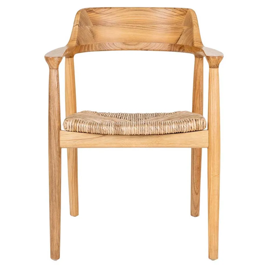 Wohnen Skandi Armlehnenstuhl aus Sungkai Holz - Tilli (2er Set)