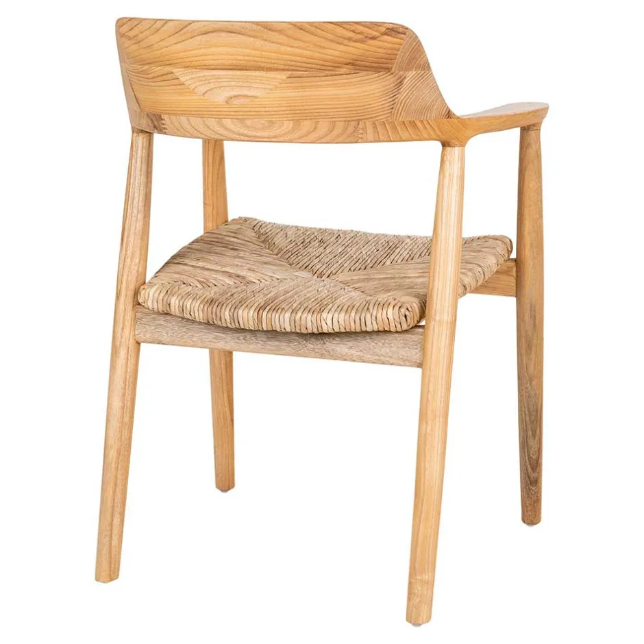 Wohnen Skandi Armlehnenstuhl aus Sungkai Holz - Tilli (2er Set)