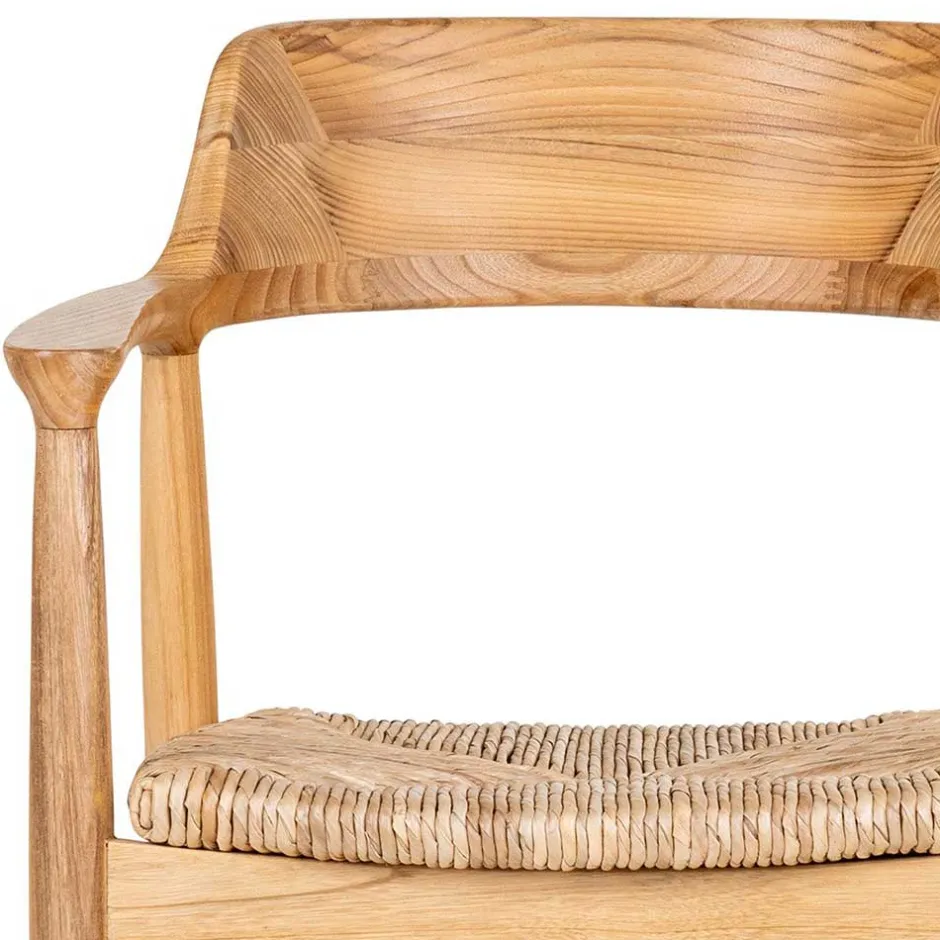 Wohnen Skandi Armlehnenstuhl aus Sungkai Holz - Tilli (2er Set)