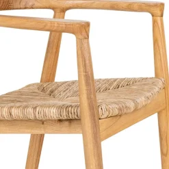 Wohnen Skandi Armlehnenstuhl aus Sungkai Holz - Tilli (2er Set)