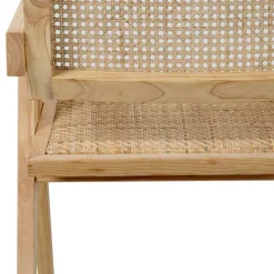 Wohnen Skandi Armlehnenstuhl in Natur - Forcia