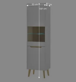 Skandi Designmöbel Wohnwand Set - Ginko (vierteilig)^Wohnen Best