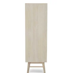 Wohnen Skandi Highboard in Eiche Weiß - Lametla