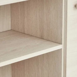 Wohnen Skandi Highboard in Eiche Weiß - Lametla