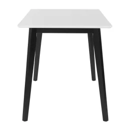 Wohnen Skandi Küchentisch in Weiß & Schwarz - Composia