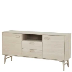 Skandi Kombi-Kommode in Eiche Weiß - Lametla^Wohnen Best