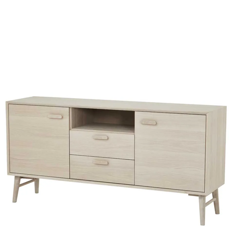 Skandi Kombi-Kommode in Eiche Weiß - Lametla^Wohnen Best