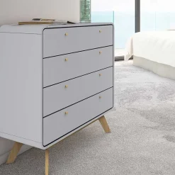 Skandi Kommode in Grau & Eiche - Wavan^Wohnen Online