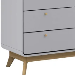 Skandi Kommode in Grau & Eiche - Wavan^Wohnen Online