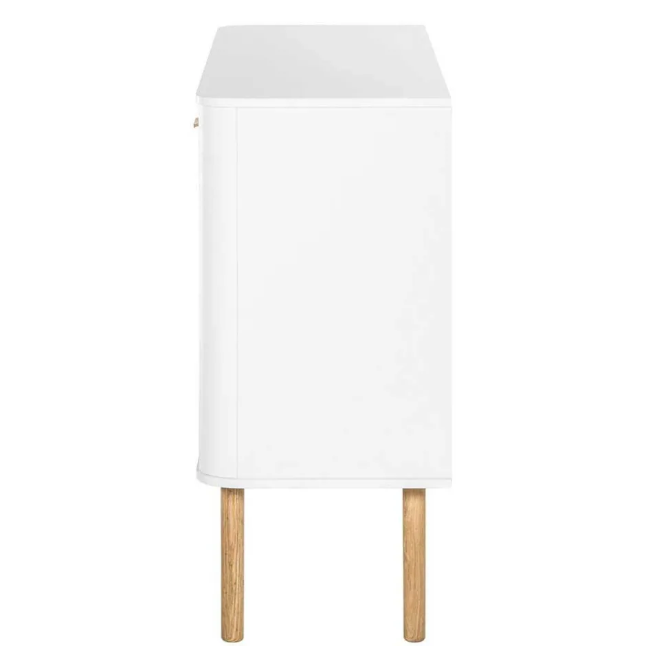 Skandi Kommode in Weiß mit Eiche - Gazona^Wohnen Best