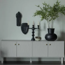 Skandi Lowboard 4-türig in Grau - Huvina^Wohnen Hot